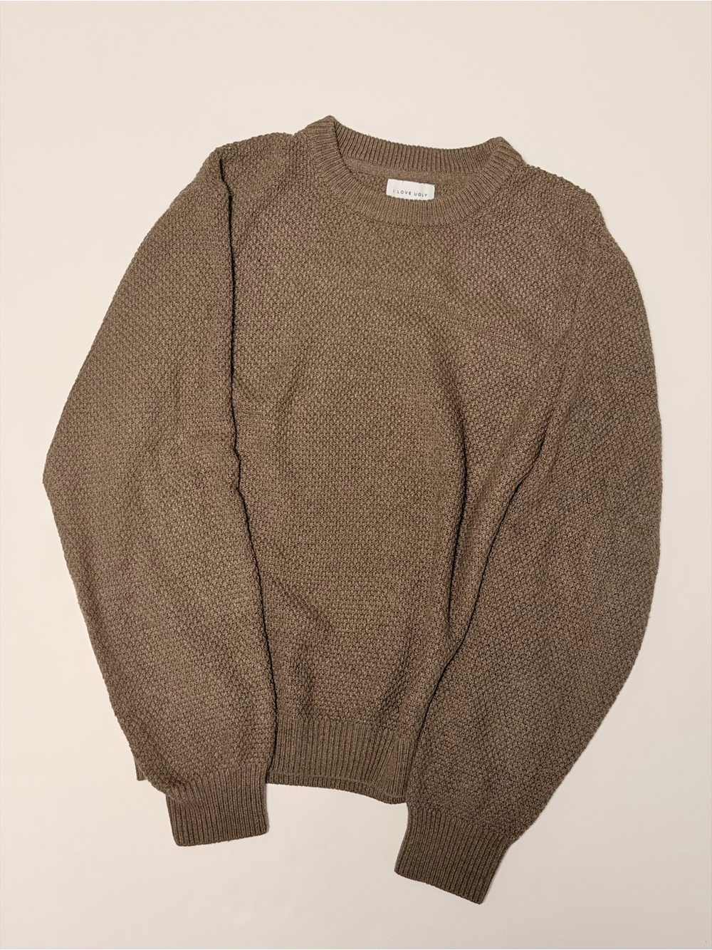 Speckled Crew Knit - Brown Marl